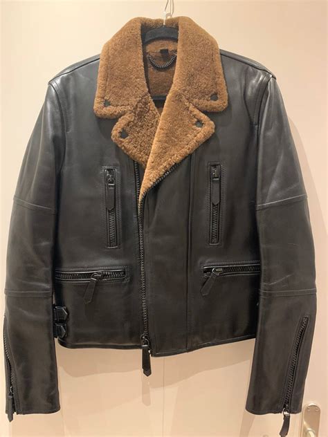 burberry prorsum leather biker jacket|burberry hooded coat.